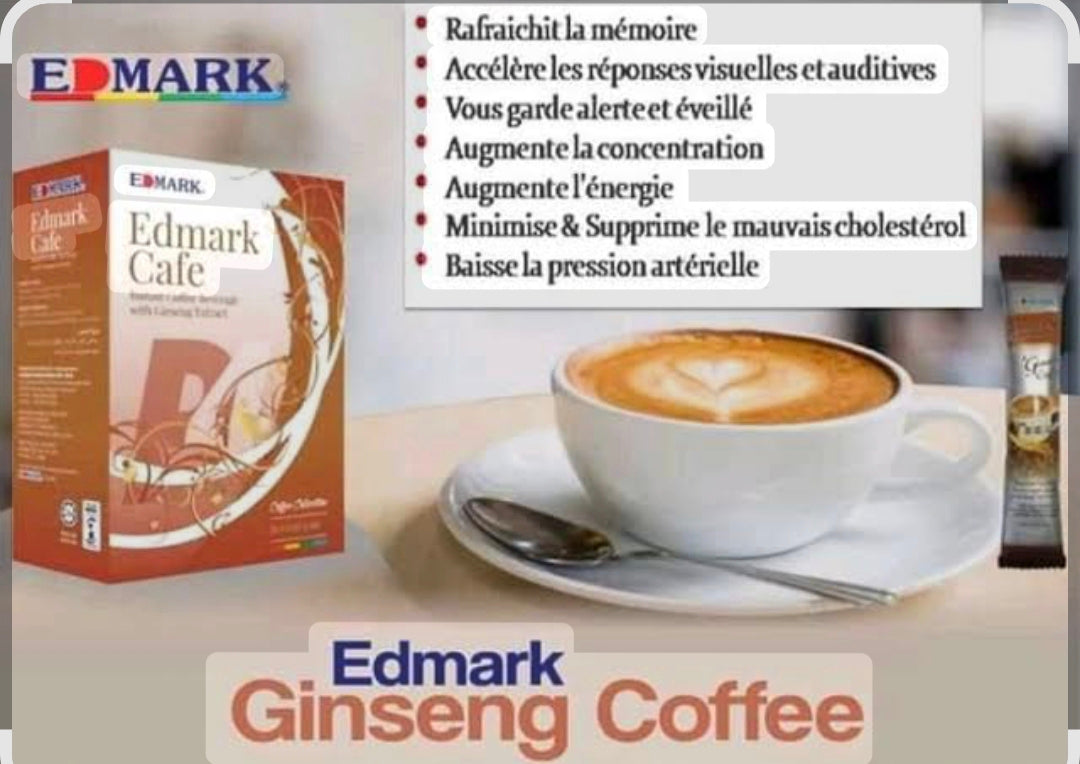 Café Ginseng Edmark - Boîte de 20 Sachets