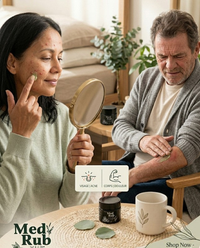 Med Rub Edmark - Crème de Massage Thérapeutique Anti-Douleurs & Boutons