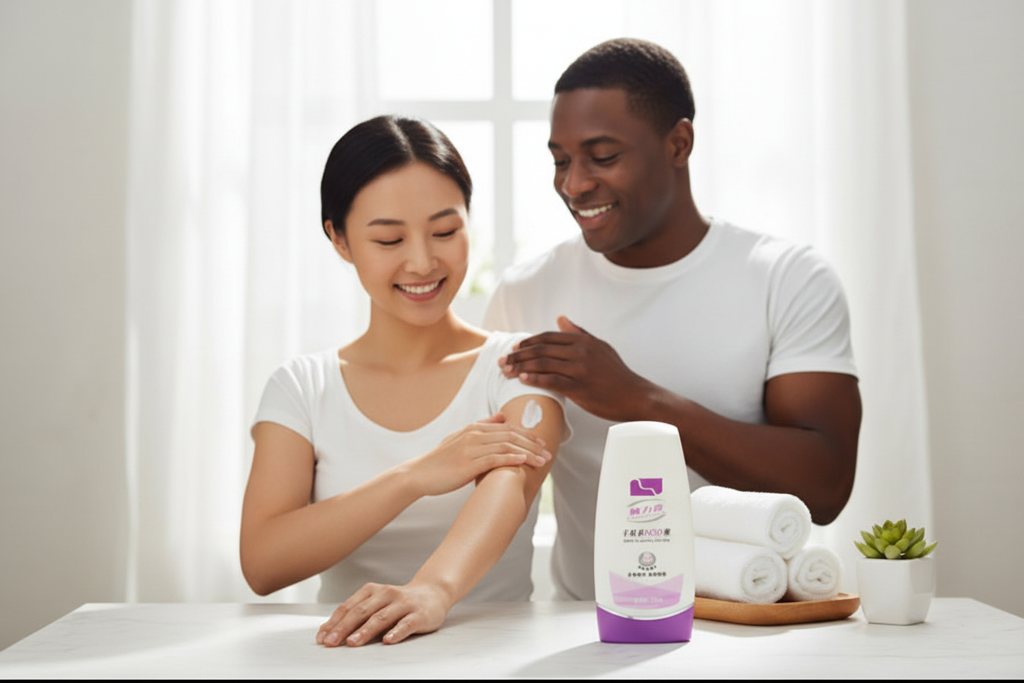 lUtulise la vrai image du lait de corps longrich SOD